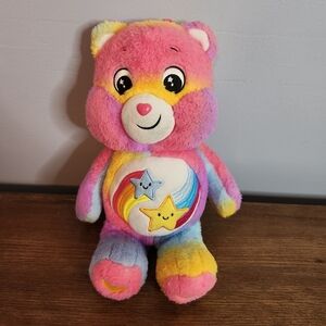 13in Care Bears Dream Bright Bear Plush- Rainbow Color Scheme
